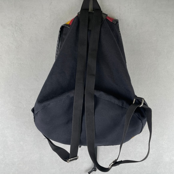 Harry Potter Hogwarts Crest Canvas Backpack Rucksack‎ Red Yellow Stripes Black main image 4